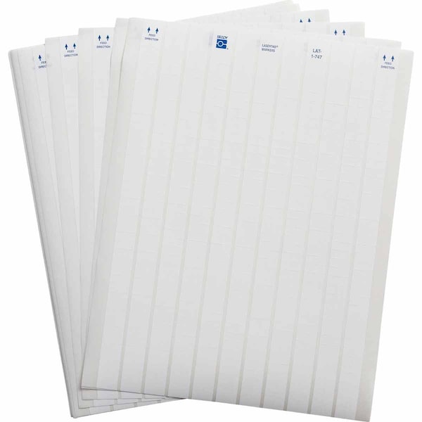Laser Printable Poly Lbl Blanks 0.25 in H x 0.3 in W White 12/PK